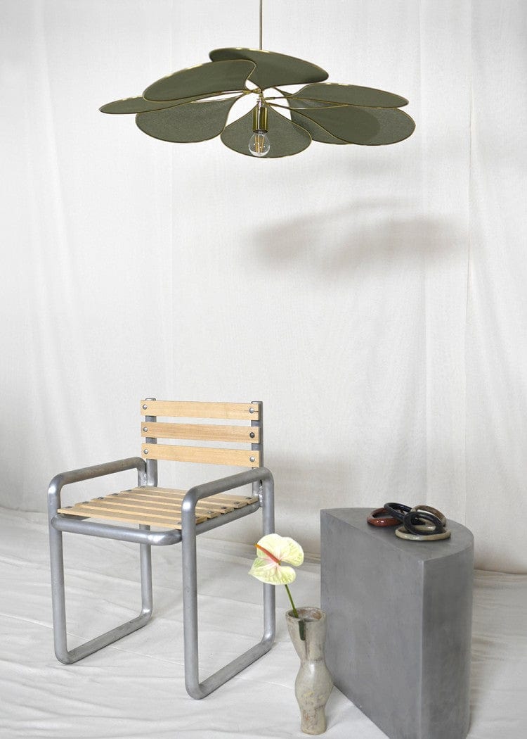 Georges French Petal Pendant Light - Brass