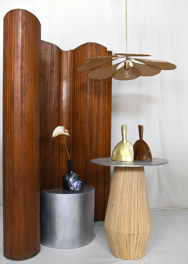 Georges French Petal Pendant Light - Brass