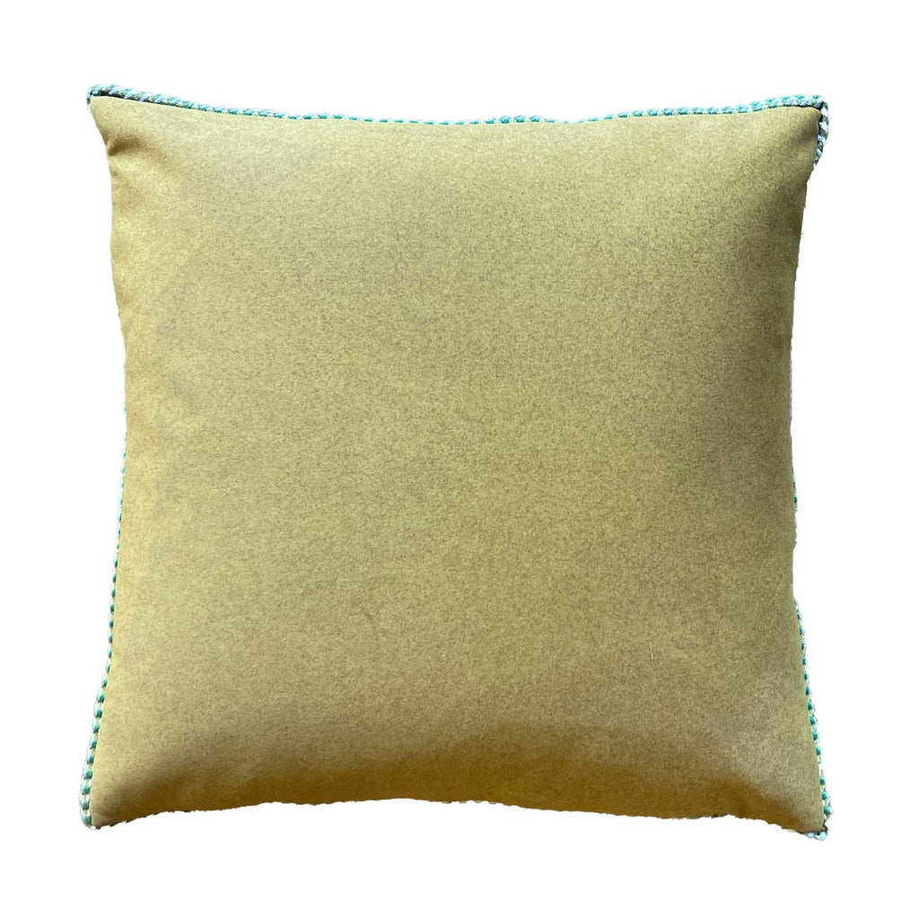 Hand Made Cushion - Pistachio & Pale Blue