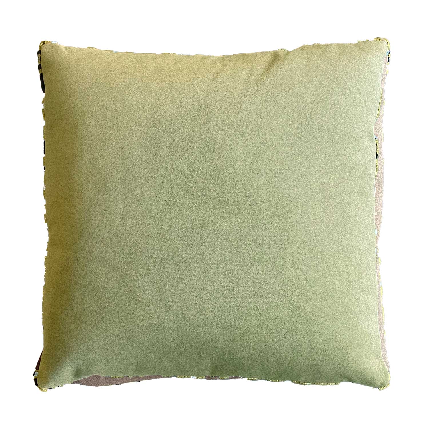 Hand Made Cushion - Pistachio & Mushroon