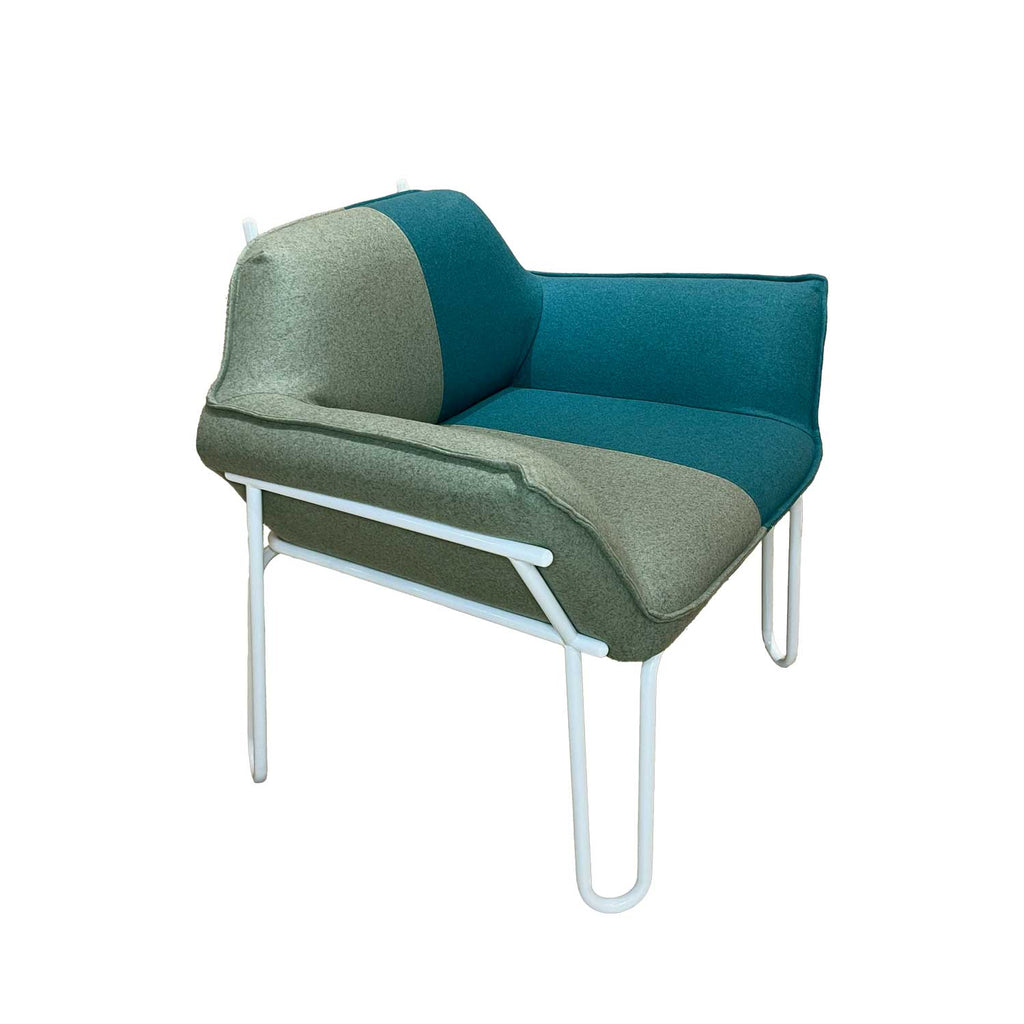 Sister Lounge Armchair - Sage & Teal Green
