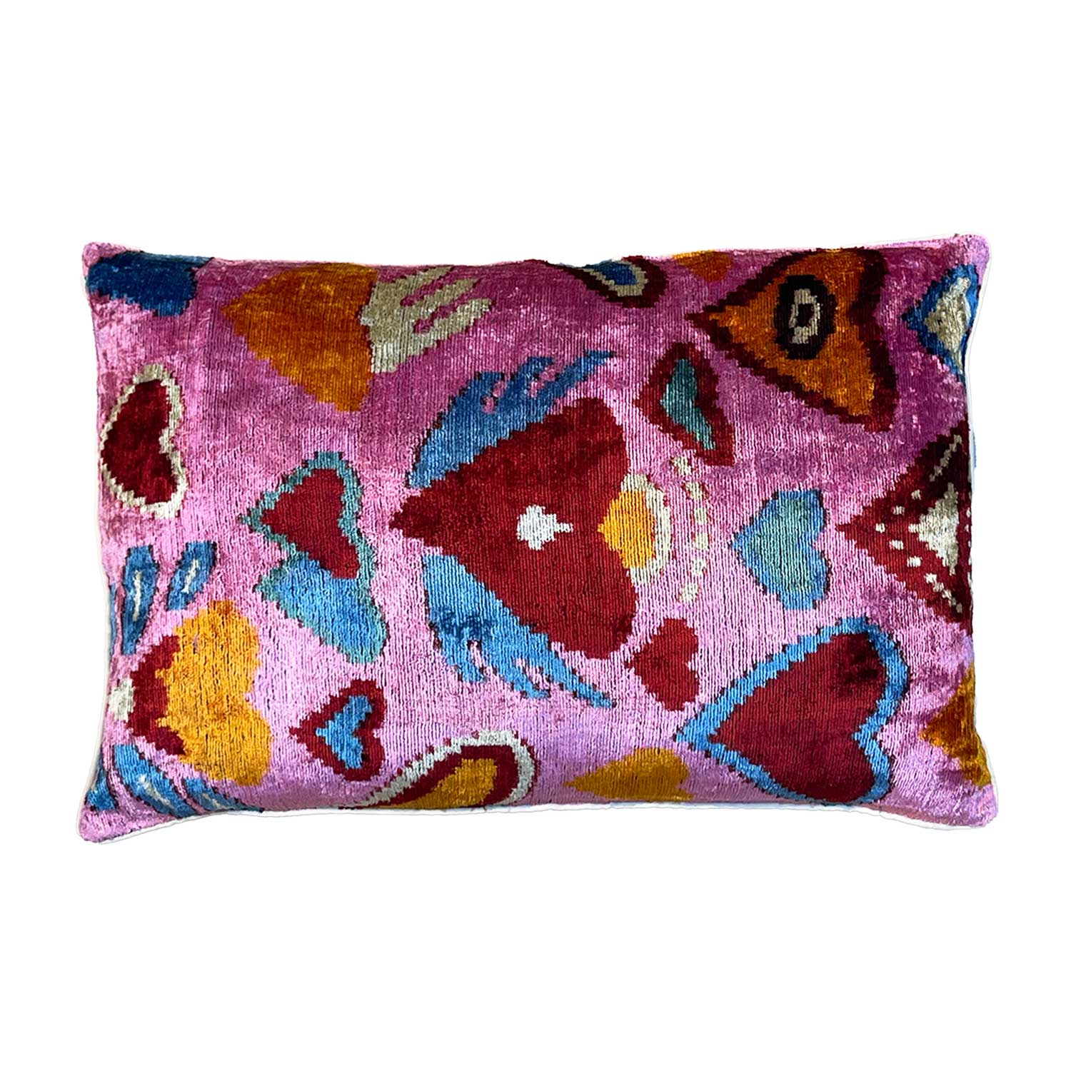 Sultan Silk Cushion in Hearts