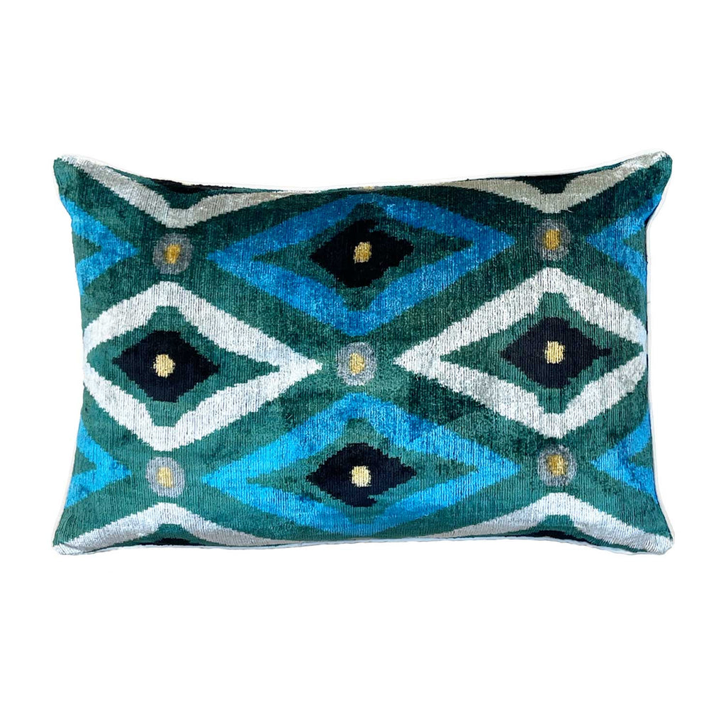Sultan Silk Cushion in Ace of Diamonds