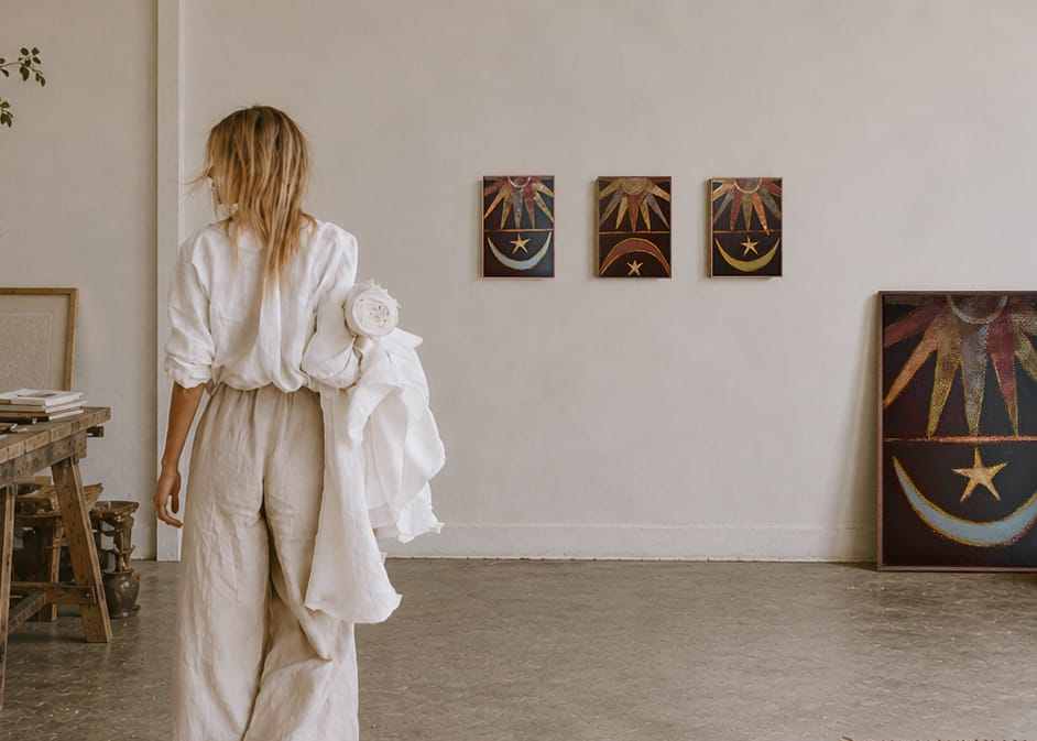 Sabi Sun Salutations 3 - Original Painting