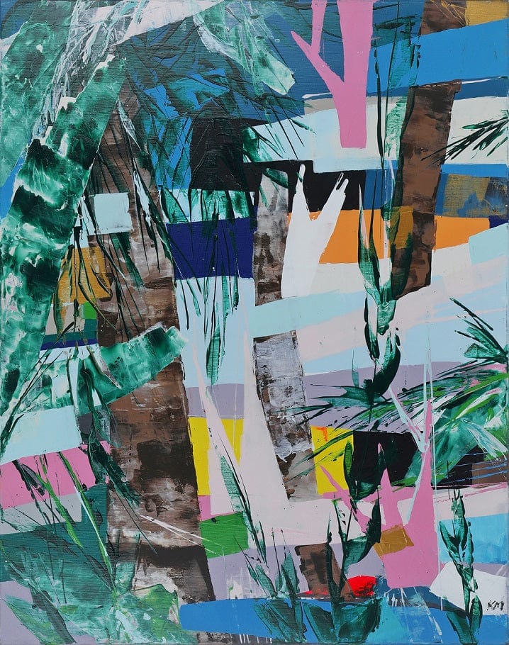 At The Pool - Original Art
