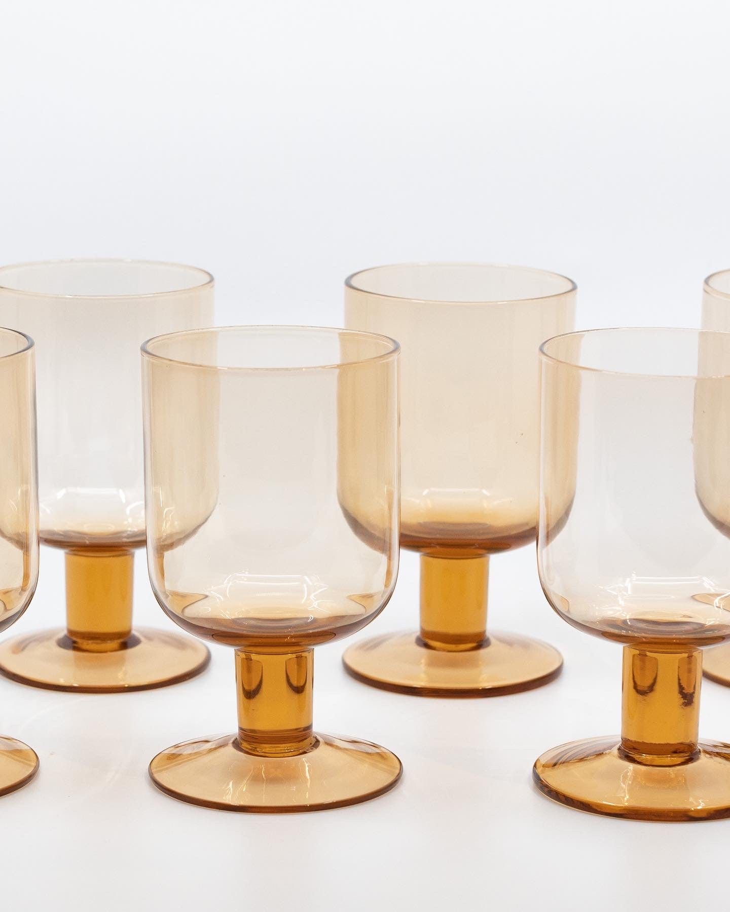 Bitossi Wine Goblets - Set of 6 - Bloom Pink