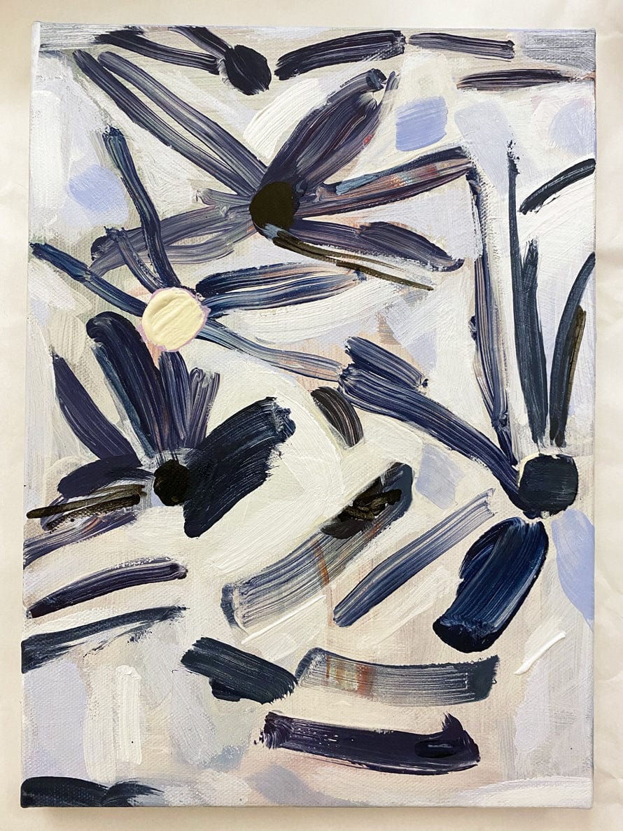 Blue Daisy Field - Original Art