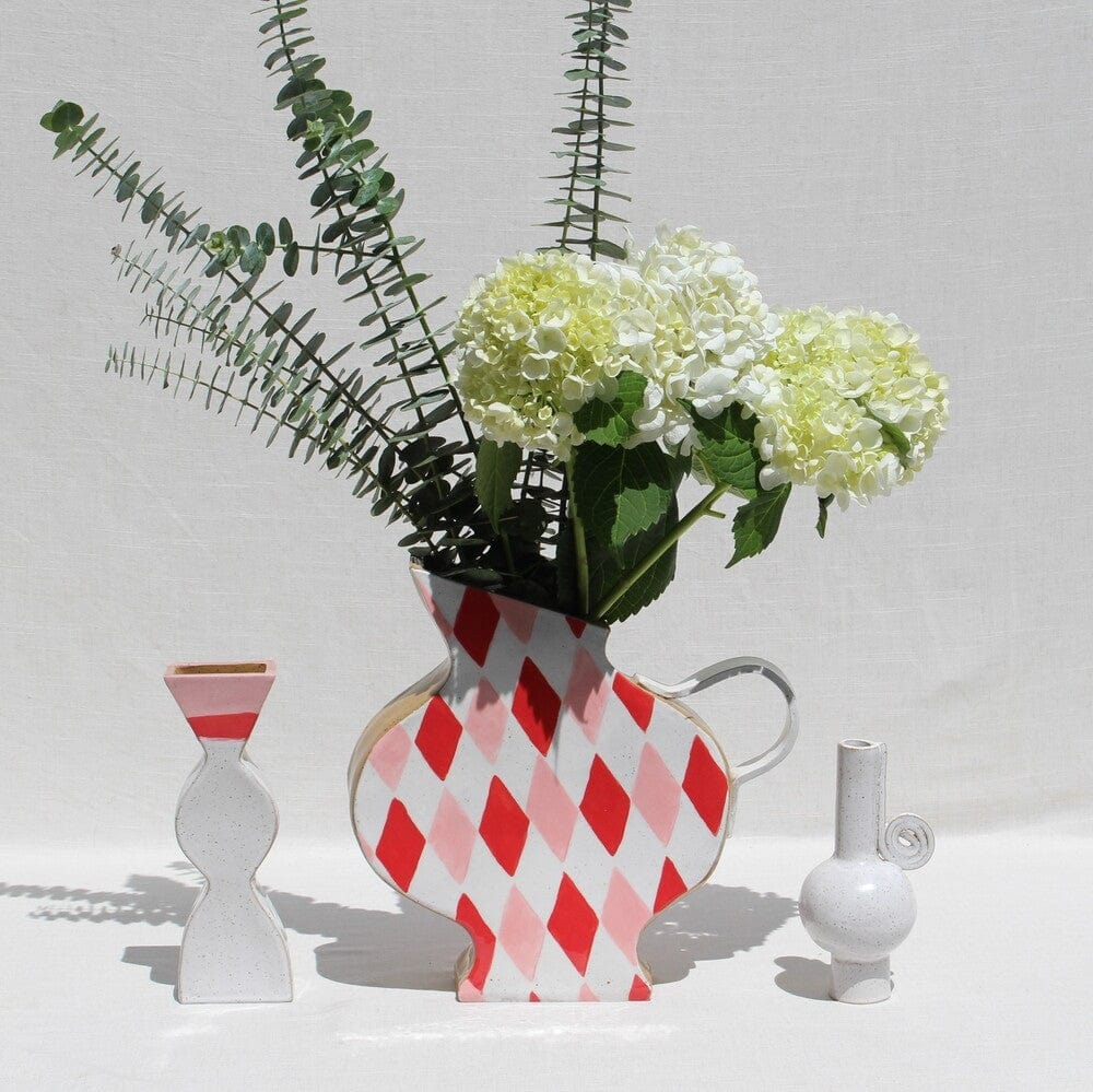 Large Red Diamond Jug