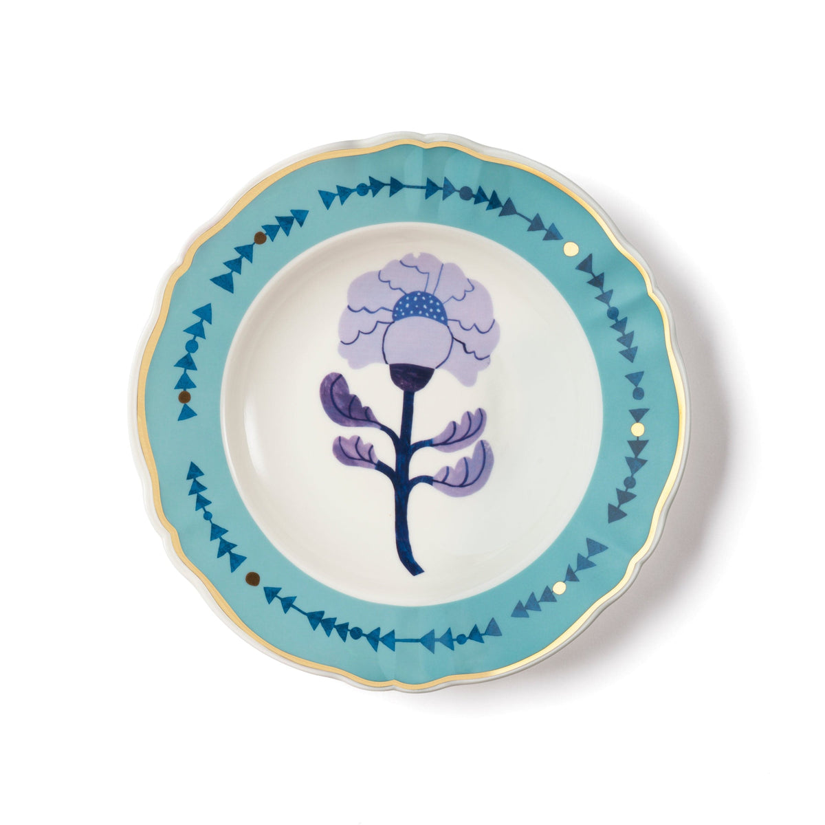 Bitossi Soup Plate - Botanica Blue
