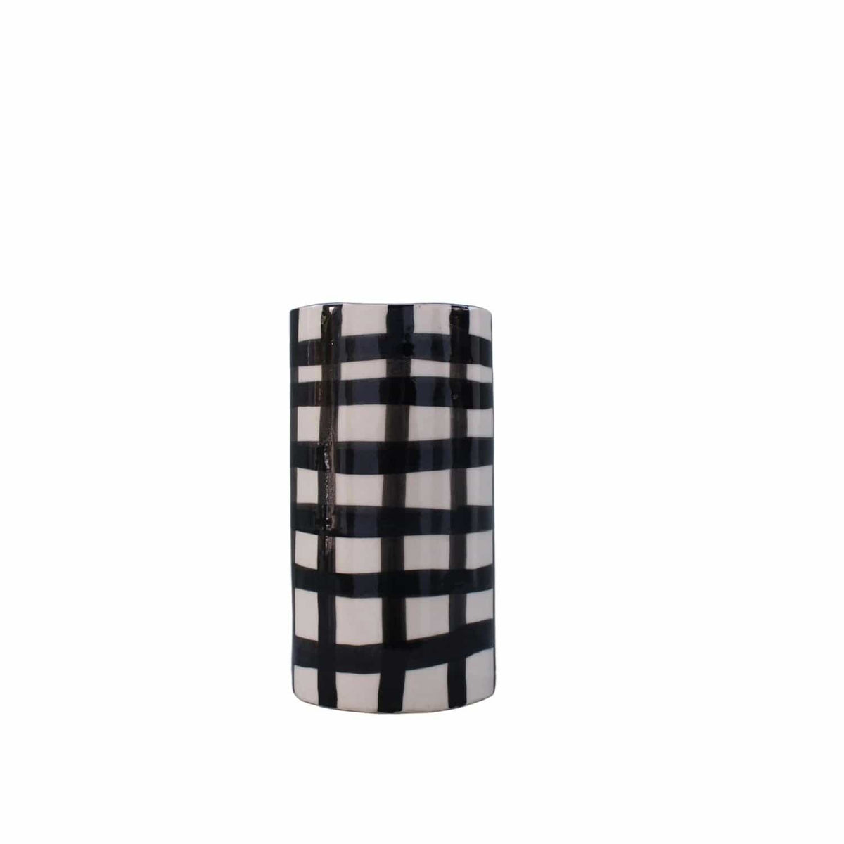 Checkers Tall Vase