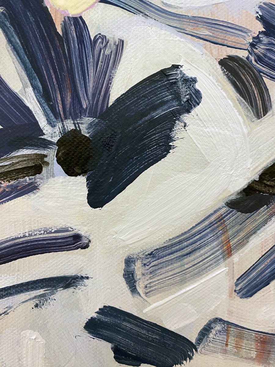 Blue Daisy Field - Original Art