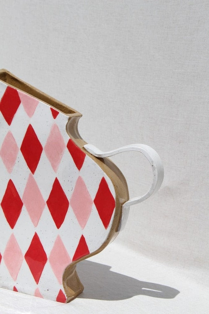 Large Red Diamond Jug