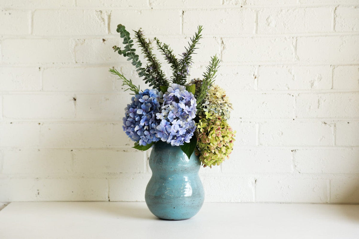Gum Blossom Blue Vase