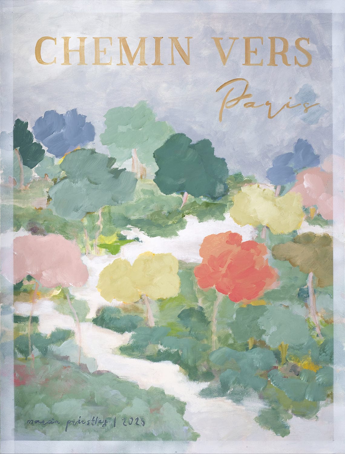 Chemin Vers Paris - Original Painting