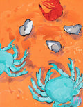 Orange Blossom Sea - Original Art-Original Art-Karolina Mila-Greenhouse Interiors Pty Ltd