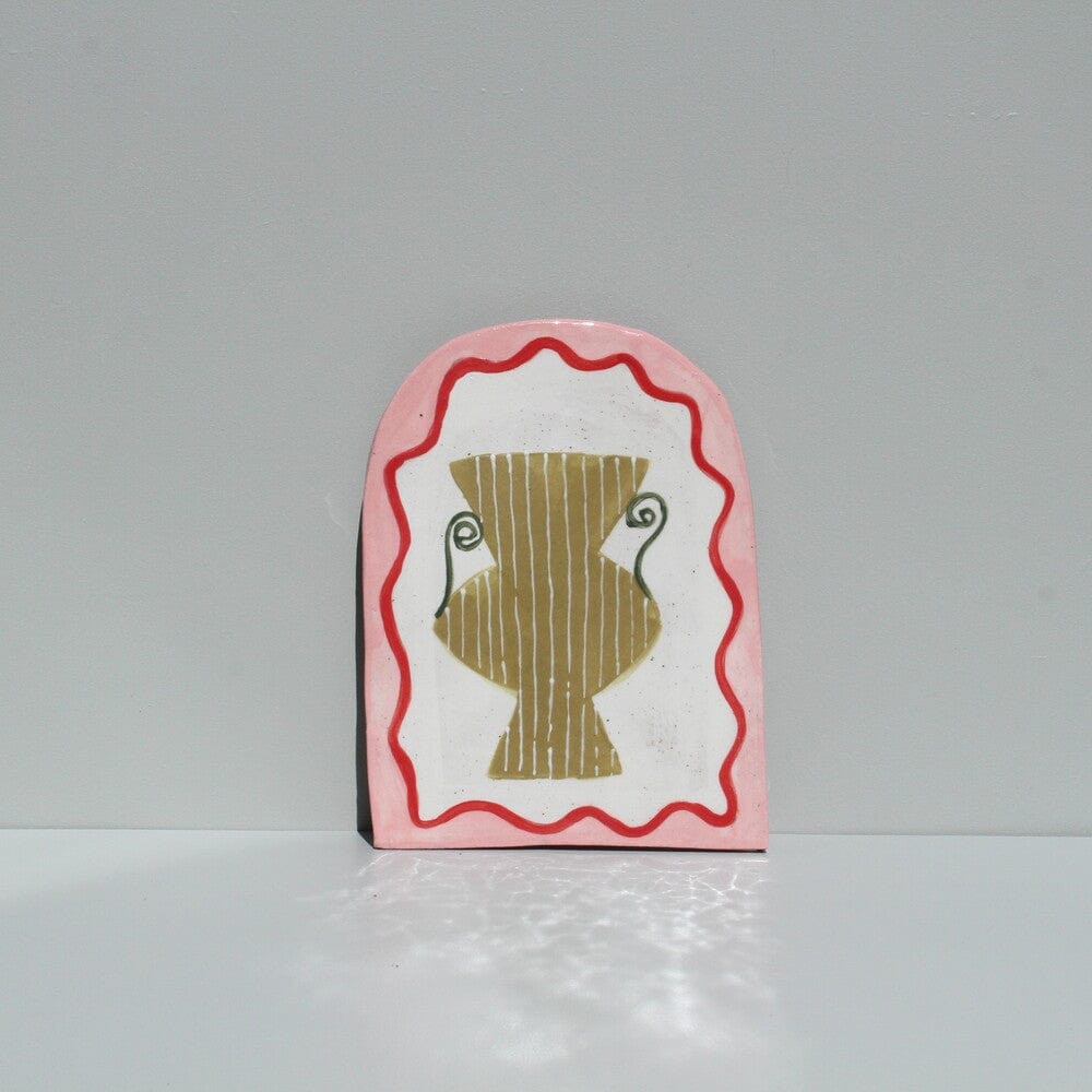 Green Vase - Art Tile