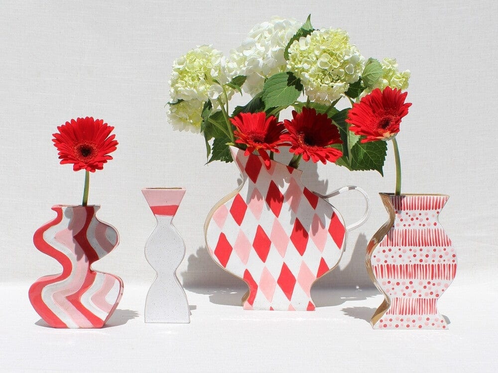 Large Red Diamond Jug