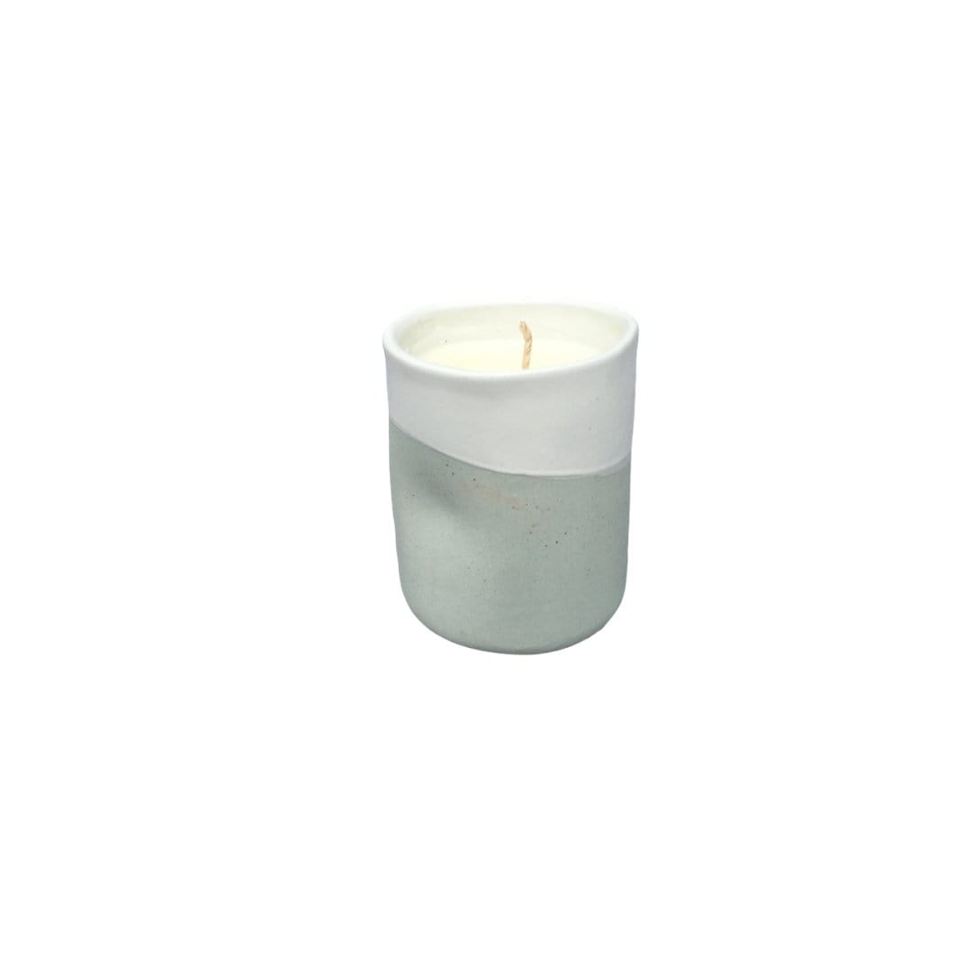 Blue Ceramic Candle-Candles-Kaz Ceramics-Greenhouse Interiors