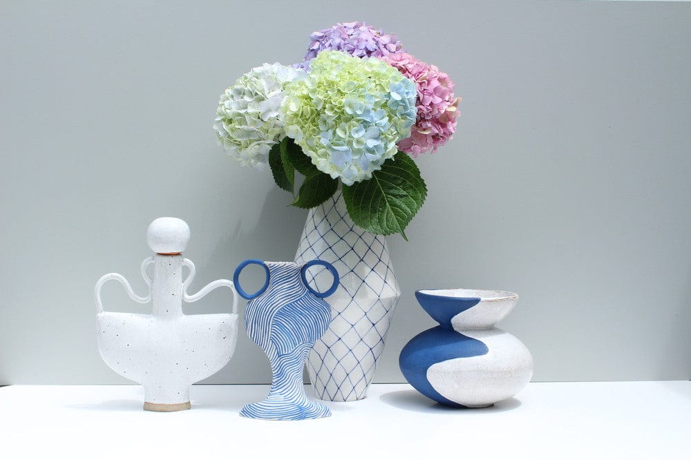 The Ebb Vase In Blue