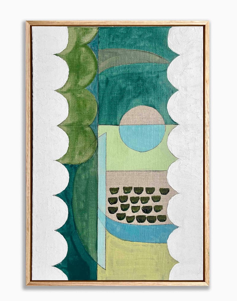 Green & Blue Scallop - Original Art