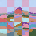 Checkerboard Mountain - Original Art-Original Art-Marinka Parnham-Greenhouse Interiors Pty Ltd