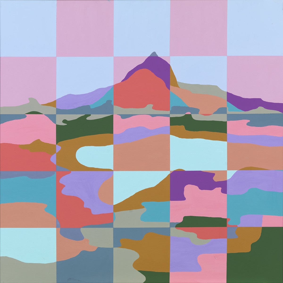 Checkerboard Mountain - Original Art