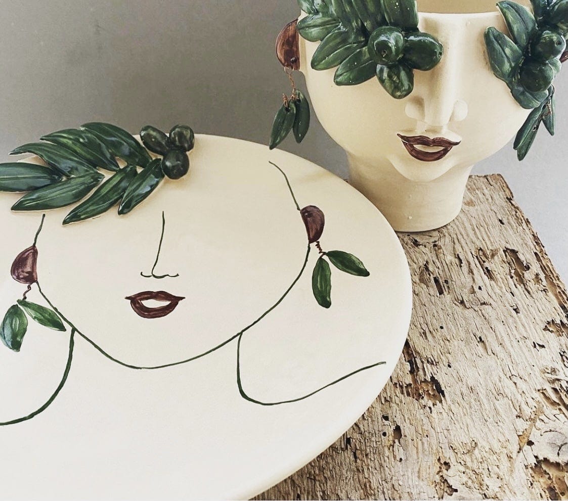 Oliva Head Vase