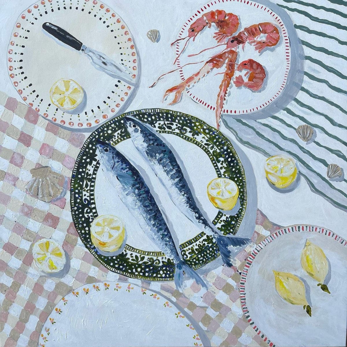 A Seafood Picnic - Print