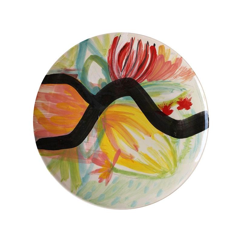 Number Twelve Collaboration Art Plate-Ceramics-Karen Morton-Greenhouse Interiors