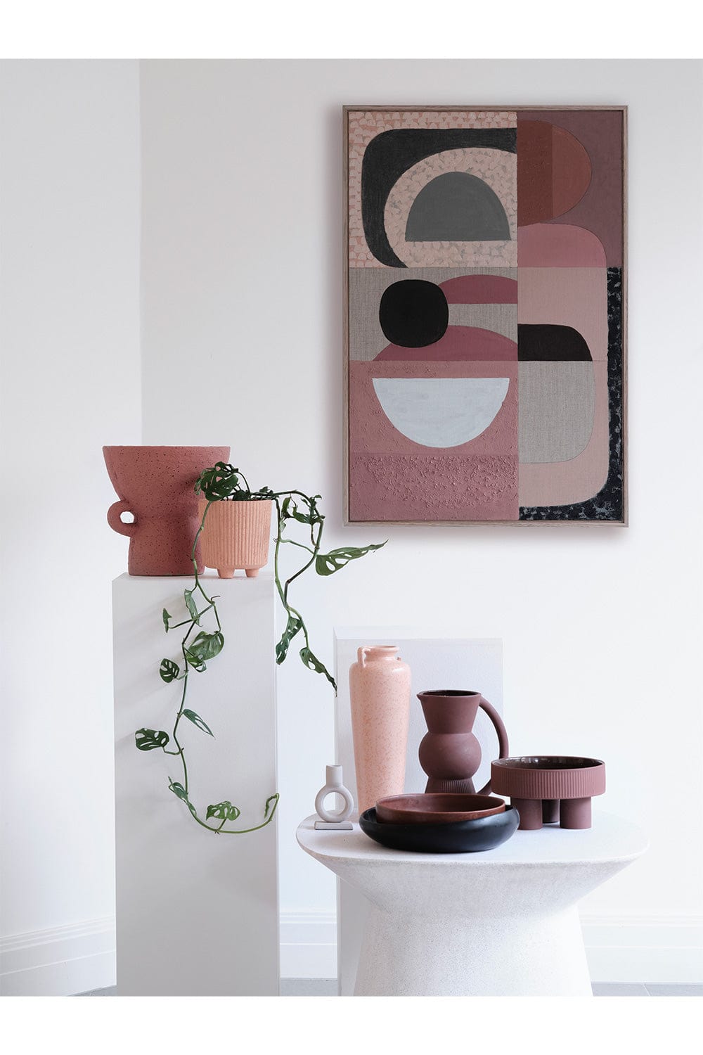 Pink Stucco Giclee - Limited Edition Print