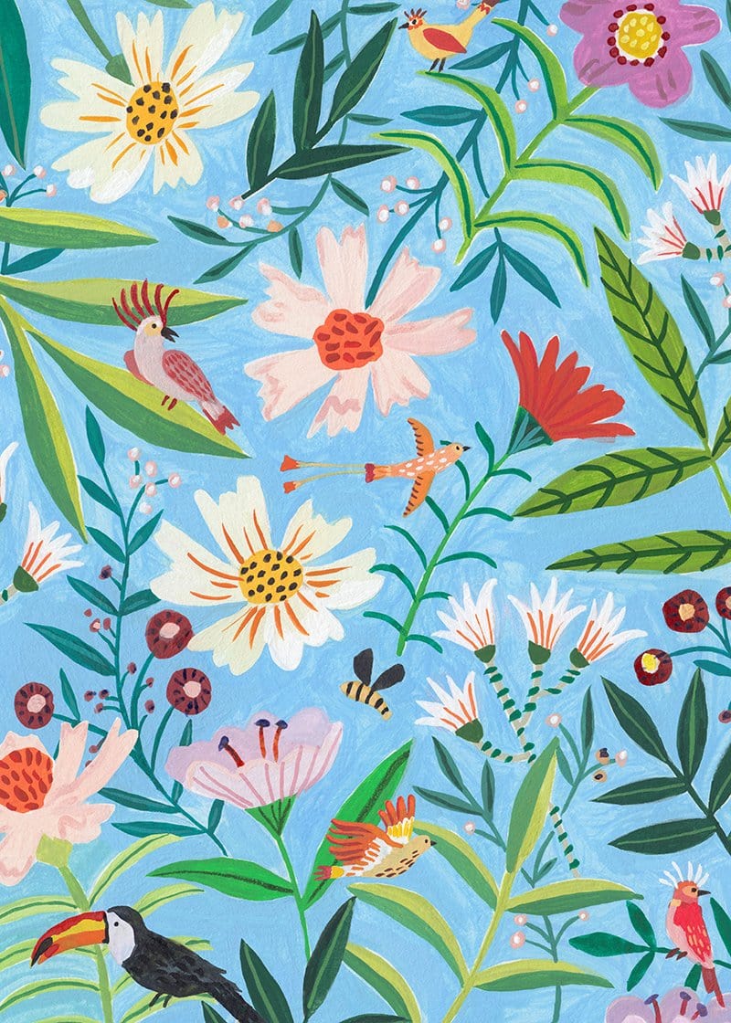 Botanical Birds - Print-Prints-Miranda Sofroniou-Greenhouse Interiors