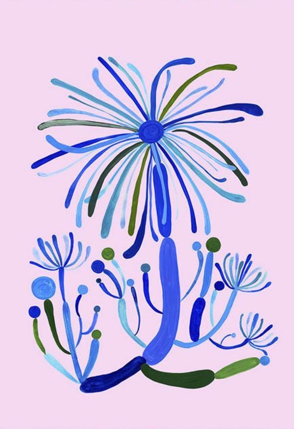 Bleu Electro - Print-Prints-Madeleine Stamer-Greenhouse Interiors