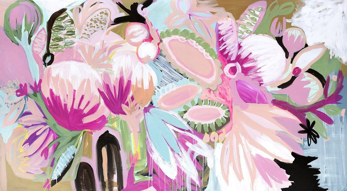 Blue & Green Sunflowers - Limited Edition Print-Prints-Morgan Jamieson-Greenhouse Interiors