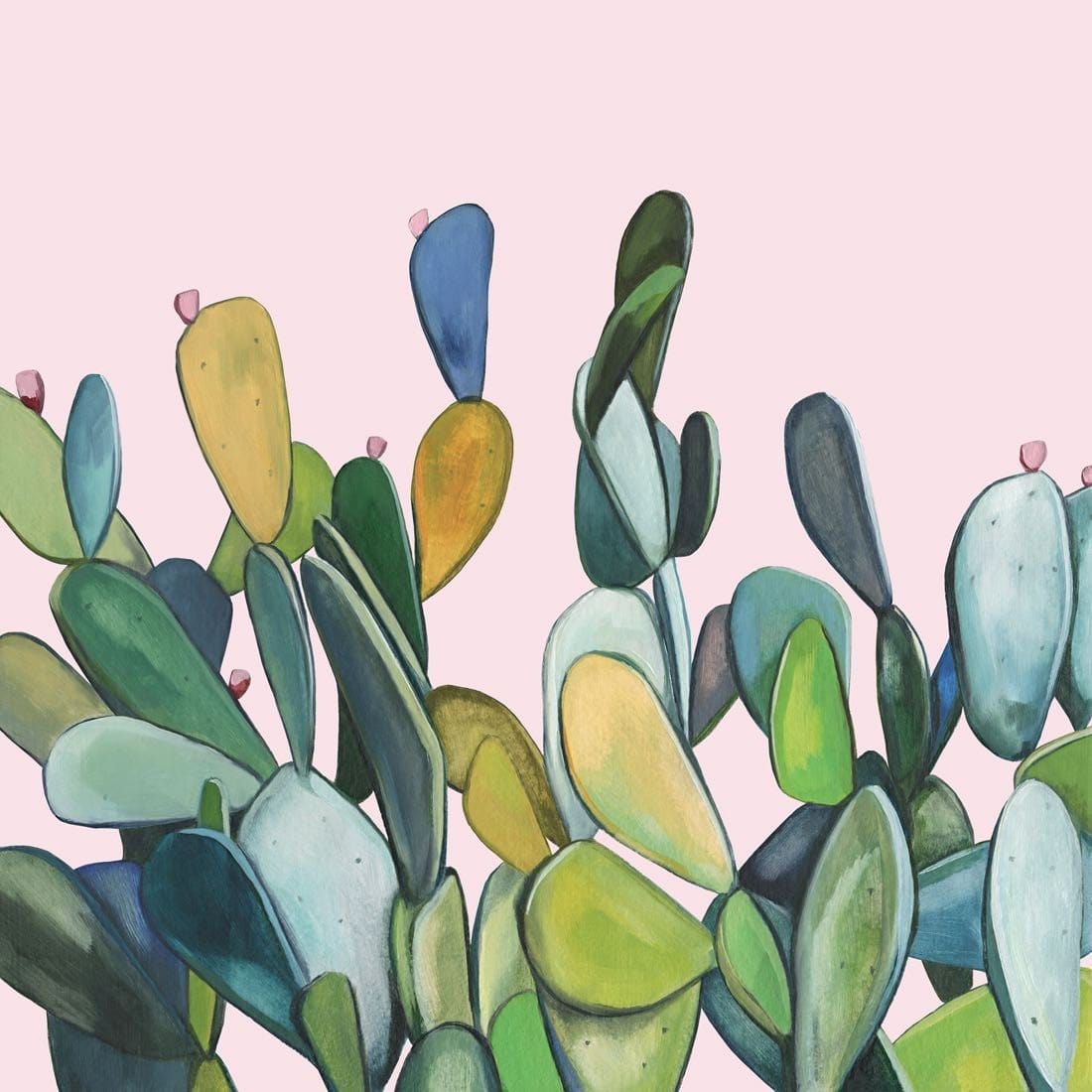 Cactus Sky - Print-Prints-Kate Jarman-Greenhouse Interiors