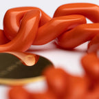 Flat Chain Bracelet - Orange