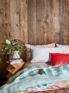 Black Pinstripe – Linen Pillowcase Set