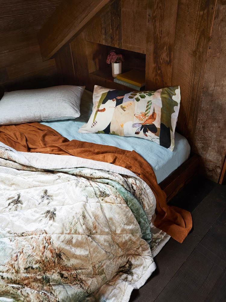 Linen Flat Sheet - Tobacco