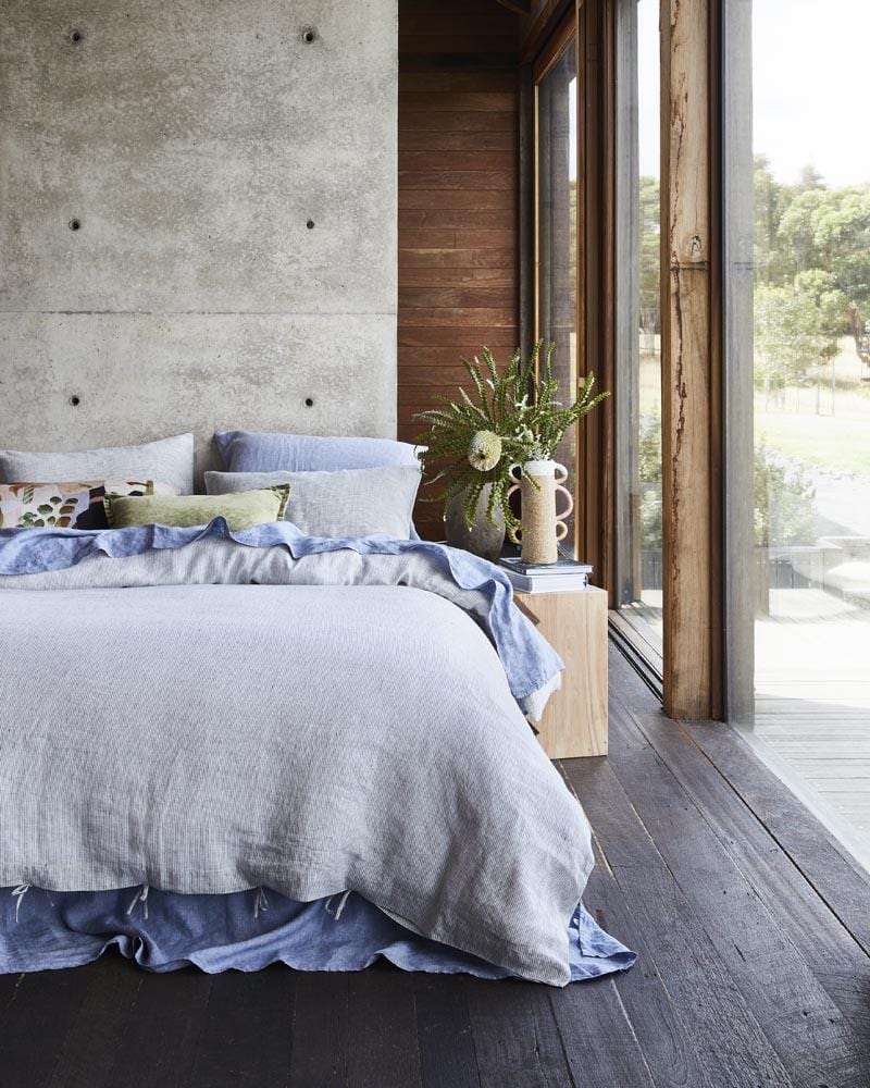 Linen Flat Sheet - Chambray