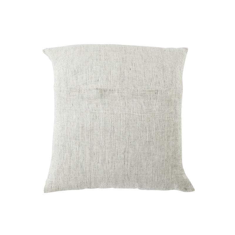 Black Pinstripe – Linen Euro Pillowcase Set