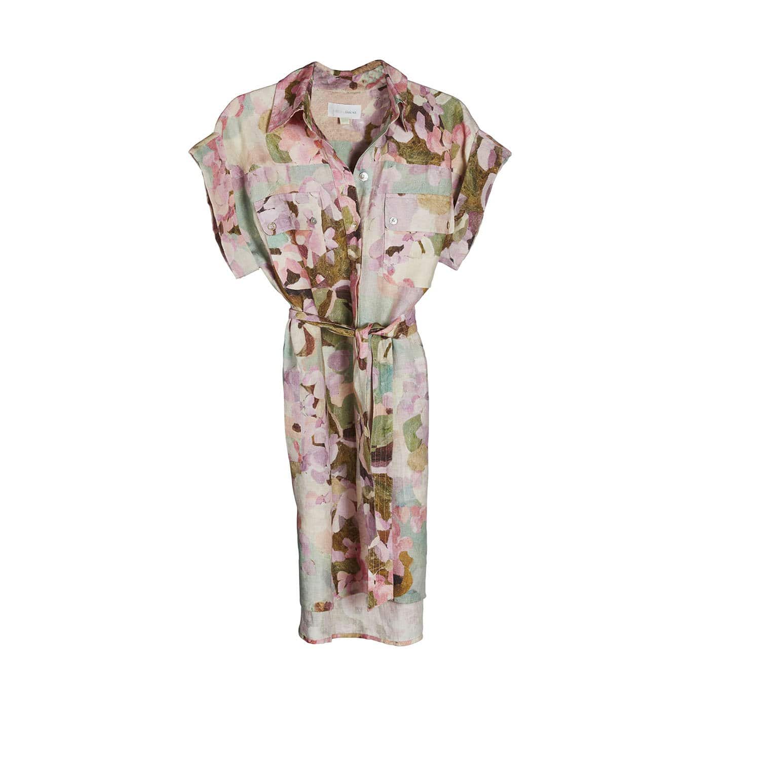 Tickled Pink - Art Shirt Dress