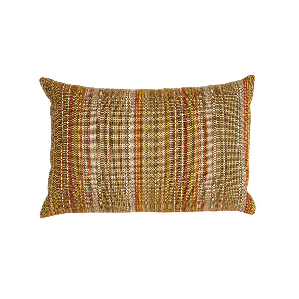 Hand Made Cushion - Striped & Orange