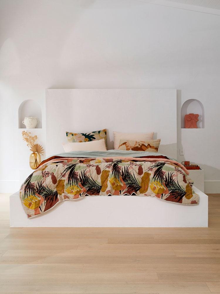 Linen Standard Pillowcase Set - Blush-Bedding-Greenhouse-Greenhouse Interiors