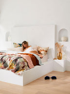 Linen Duvet Cover - Tobacco-Bedding-Greenhouse-Greenhouse Interiors