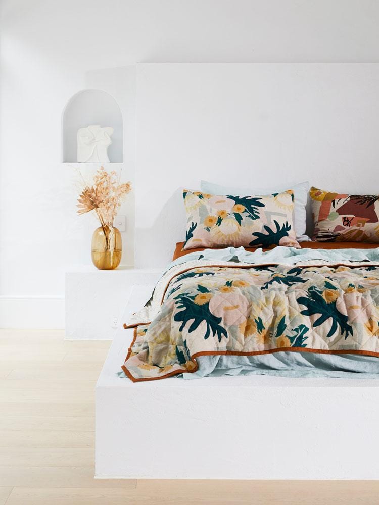 Linen Duvet Cover - Sea Mist-Bedding-Greenhouse-Greenhouse Interiors