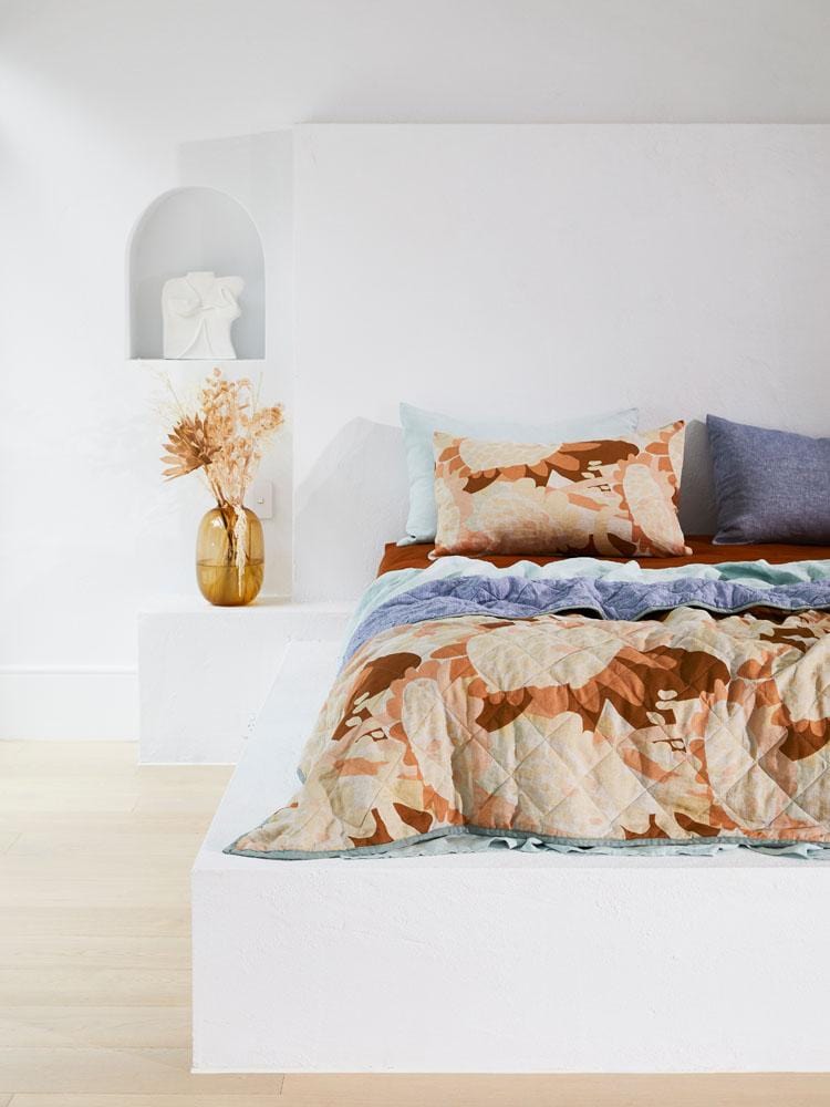 Linen Standard Pillowcase Set - Chambray-Bedding-Greenhouse-Greenhouse Interiors