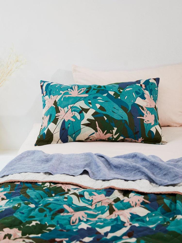 Linen Standard Pillowcase Set - Blush-Bedding-Greenhouse-Greenhouse Interiors