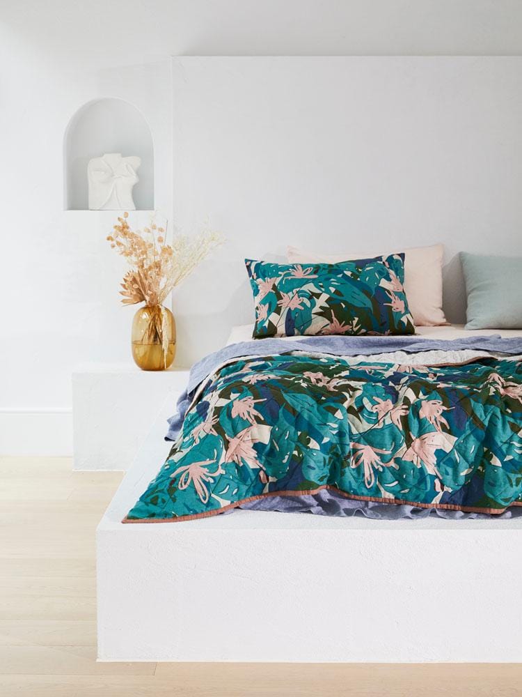 Linen Duvet Cover - Chambray-Bedding-Greenhouse-Greenhouse Interiors