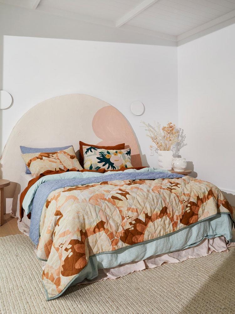 Linen Duvet Cover - Sea Mist-Bedding-Greenhouse-Greenhouse Interiors