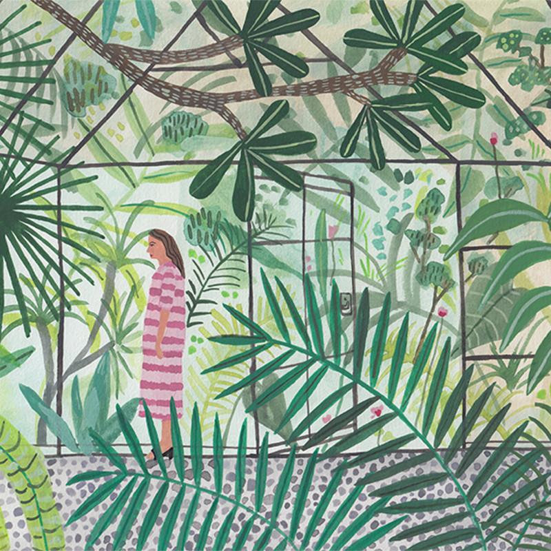 Green House Girl - Print-Prints-Miranda Sofroniou-Greenhouse Interiors