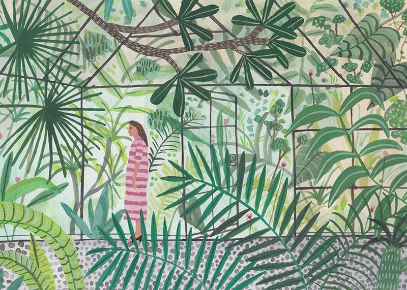 Green House Girl - Print-Prints-Miranda Sofroniou-Greenhouse Interiors